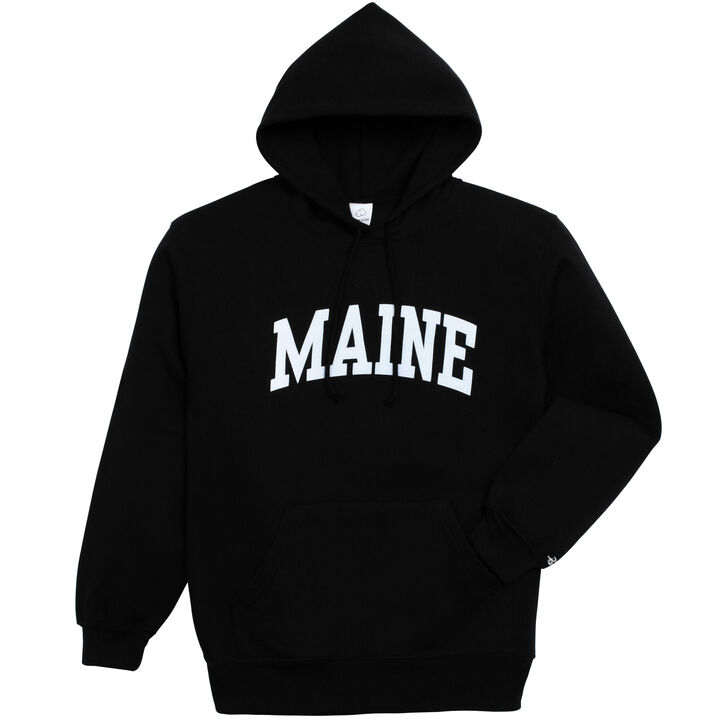 A.M. Men's Heavyweight Maine Arch Design Long-Sleeve Hooded Sweatshirt ...