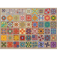 Outset Media Jigsaw Puzzle - 50 States Quilt Blocks