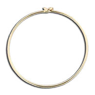 Mark Steel Jewelry Women's 18mm Gold Thin Wire Hoop Earring
