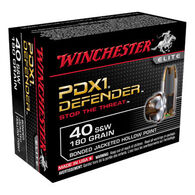 Winchester PDX1 Defender 40 S&W 180 Grain Bonded JHP Handgun Ammo (20)