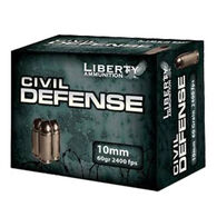 Liberty Civil Defense 10mm 60 Grain Lead-Free HP Handgun Ammo (20)