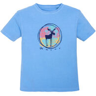 Lakeshirts Youth Blue 84 Kind Heart Moose Short-Sleeve T-Shirts