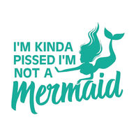 Sticker Cabana Not a Mermaid Sticker