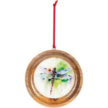 DEMDACO Dragonfly Wood Ornament