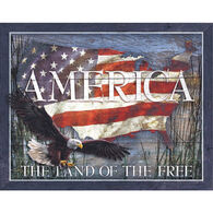 Desperate Enterprises America - The Land Of The Free Tin Sign