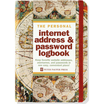 Old World Internet Address & Password Logbook by Peter Pauper Press