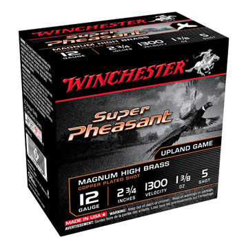 Winchester Super-X Super Pheasant Magnum High Brass 12 GA 2-3/4 1-3/8 oz. #5 Shotshell Ammo (25)