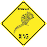 KC Creations Chipmunk XING Sign