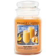 Village Candle Large Glass Jar Candle - Peach Bellini