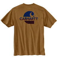 Carhartt Men's Loose Fit Heavyweight Pocket C Graphic Short-Sleeve T-Shirt