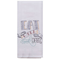 Kay Dee Designs Eat Well Embroidered Flour Sack Towel