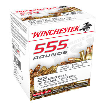 Winchester 22 LR 36 Grain HP Ammo (555)