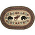Capitol Earth Bear & Moose Oval Patch Braided Rug