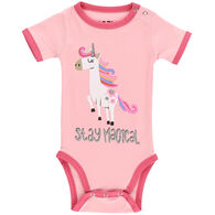Lazy One Infant Stay Magical Unicorn Creeper Onesie