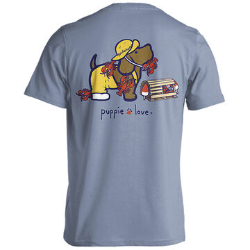 Puppie Love Womens Lobster Pup Short-Sleeve T-Shirt