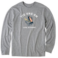 Life is Good Men's Tie One On Crusher Long-Sleeve T-Shirt
