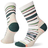 SmartWool Women's Hike Light Cushion Stitch Stripe Mid Crew Sock - Special Purchase