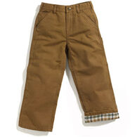 Carhartt Boy's Flannel Lined Duck Dungaree Pant