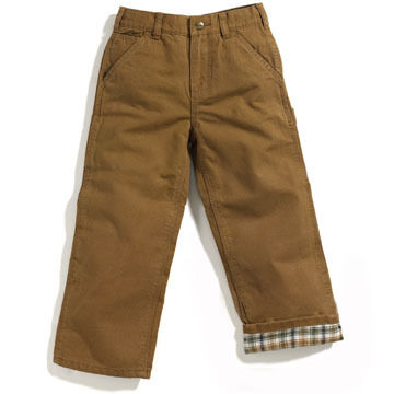 Carhartt Boys Flannel Lined Duck Dungaree Pant