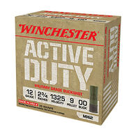 Wincester Active Duty 12 GA 2.75" 9 Pellet 00 Buck Military Grade Buckshot Ammo (25)