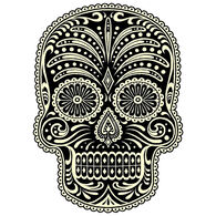 Sticker Cabana Day of the Dead Sugar Skull Sticker