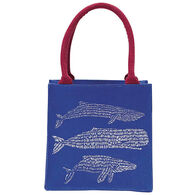 Rockflowerpaper Whales Blue Itsy Bitsy Gift Bag