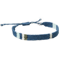 4ocean Men's & Women's Guatemala Nautical Stripe Blue/White/Green Braided Bracelet