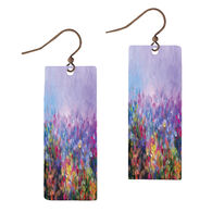 Illustrated Lights Women's DC Designs Watercolor Rectangle Earring