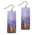 Illustrated Lights Womens DC Designs Watercolor Rectangle Earring