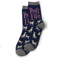Hatley Little Blue House Women's Ruff Life Crew Sock