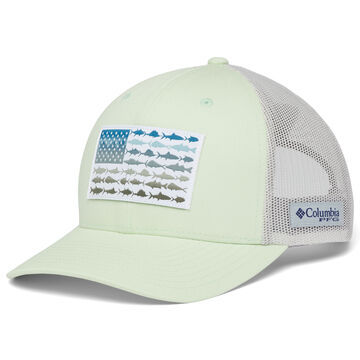 Columbia Mens PFG Fish Flag Mid Crown Mesh Snapback Hat