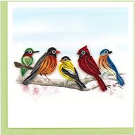Quilling Card Songbirds Greeting Card
