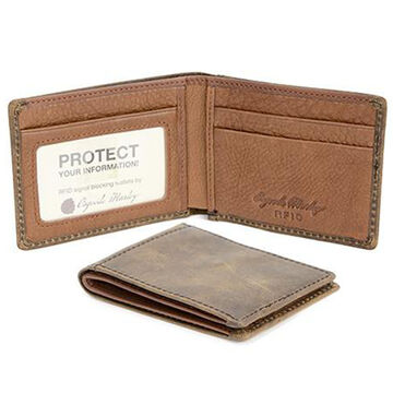 Osgoode Marley Mens RFID Ultra Mini Thinfold Distressed Leather Wallet