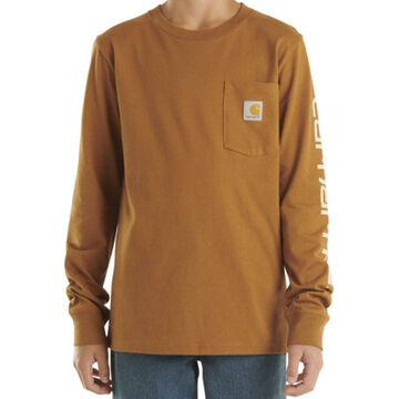 Carhartt Boys Graphic Pocket Long-Sleeve Shirt
