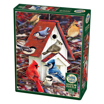 Outset Media Jigsaw Puzzle - Winter Birdhouse
