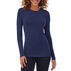 Cuddl Duds Womens Softwear With Stretch Crew Neck Long-Sleeve Baselayer Top