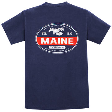 Austins Mens Maine Lobstah Red Stripe Short-Sleeve T-Shirt