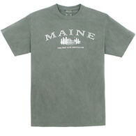 Austins Men's Maine The Way Life Should Be Cabin & Trees Short-Sleeve T-Shirt