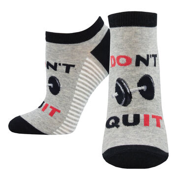 Socksmith Design Womens Dont Quit, Do It Ped Sock