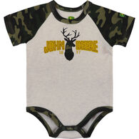 John Deere Infant Boy's Camo Short-Sleeve Bodysuit Onesie