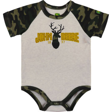 John Deere Infant Boys Camo Short-Sleeve Bodysuit Onesie