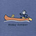 Life is Good Mens Happy Camper Canoe Vintage Crusher Short-Sleeve T-Shirt