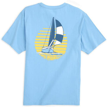 Southern Tide Mens Sunset Sailing Short-Sleeve T-Shirt