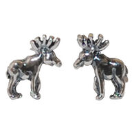Semaki & Bird, Ltd. Women's Sterling Silver Moose Earring