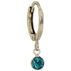Baked Beads Womens Huggie Hoop Crystal Dangle Earring