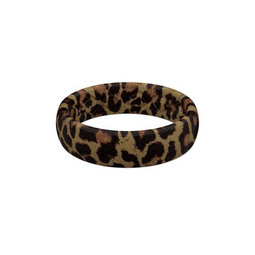 Groove Life Womens Aspire Leopard Thin Silicone Ring