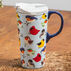 Evergreen Portly Birds Ceramic Travel Cup w/ Lid