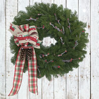 Bessey Ridge Wreaths 24" Vintage Holiday Wreath