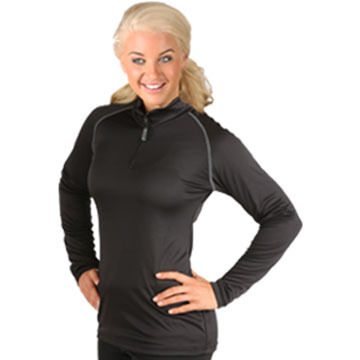 WSI Womens Full Heatr 1/4-Zip Long-Sleeve Shirt
