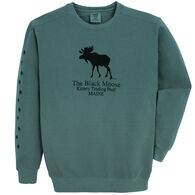 Original Design Men's Kittery Trading Post Black Moose Crew-Neck Sweatshirt